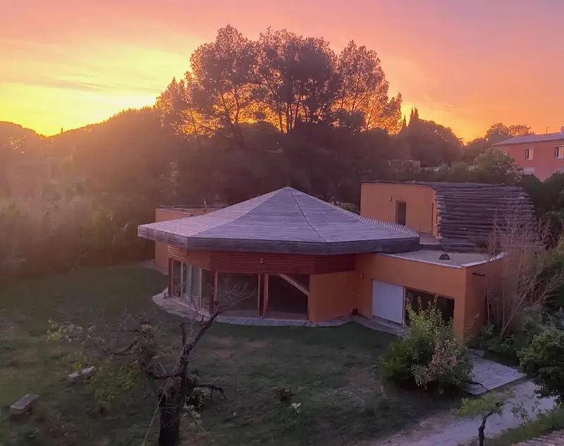 Coucher de soleil sur la Fontaine de l'Aube