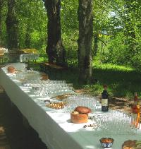 Buffet sous les maronniers